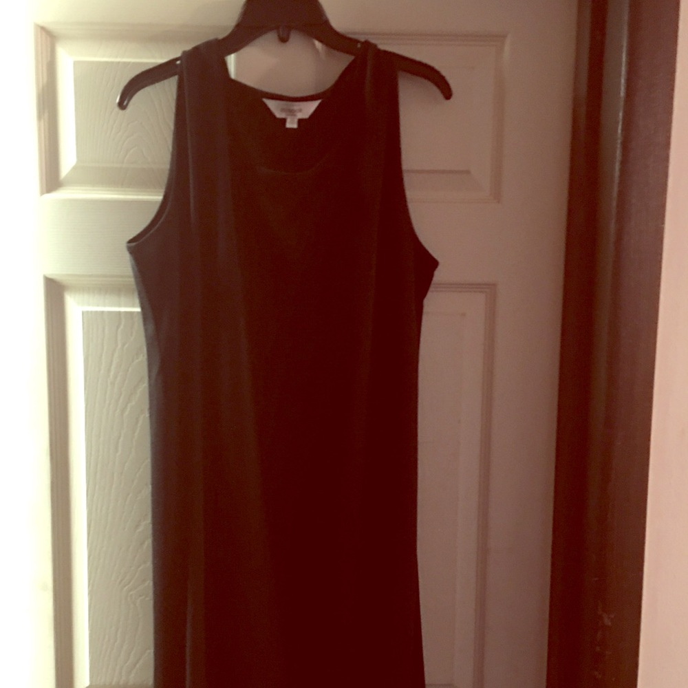 Designer’s Black knit sleeveless dress. Very nice!